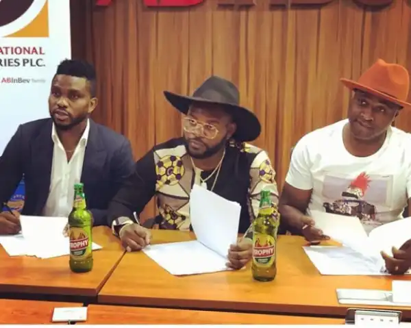 Falz, Femi Adebayo, Joseph Yobo Bag An Endorsement Deal With Trophy Lager